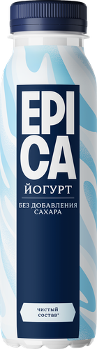 Йогурт питьевой EPICA Натуральный 2,9%, без змж, 260г, детальное фото