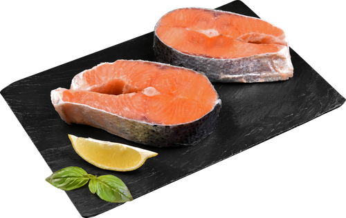 Лосось Атлантический замороженный стейк ЛЕНТА FRESH, весовой, фото