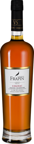 Коньяк FRAPIN VS 1270 Гранд Шампань ординарный 3 года 40%, п/у, 0.7л, крупный план