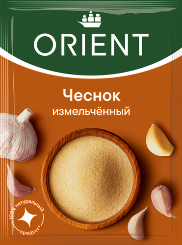 Чеснок ORIENT гранулированный, 12г, крупный план