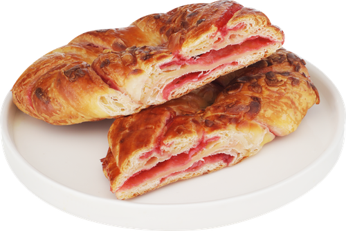 Крендель с малиновой начинкой, 150г, вид