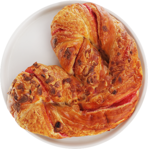 Крендель с малиновой начинкой, 150г, изображение