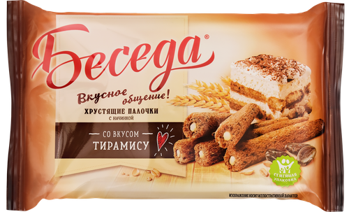 Палочки хрустящие ESSEN Беседа со вкусом тирамису, 180г, фотография