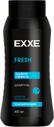 Шампунь для волос мужской EXXE MEN Fresh Тонизирующий, 400мл, крупный план