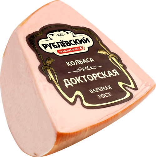 Колбаса вареная РУБЛЁВСКИЙ Докторская, категория А, весовая, изображение