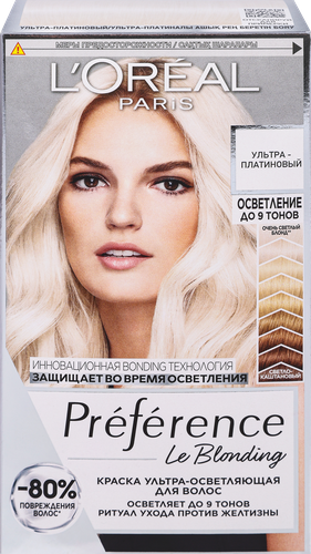 Краска для волос PREFERENCE Ультра-платиновый, 242г, изображение