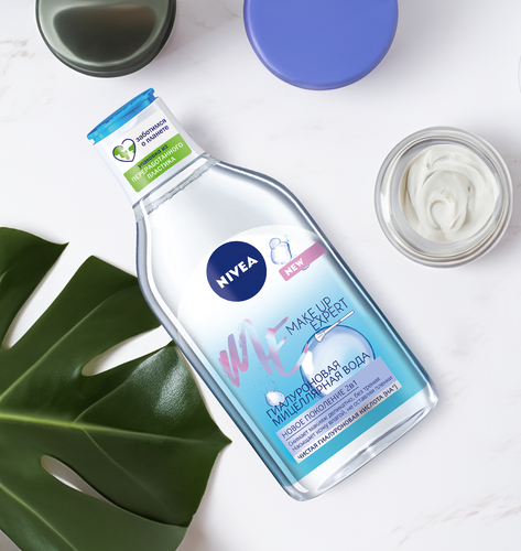 Вода мицеллярная NIVEA Make-UP Expert с гиалуроном, 400мл, вид