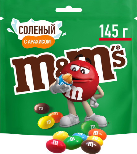 Драже M&M'S Соленый арахис, 145г, вид
