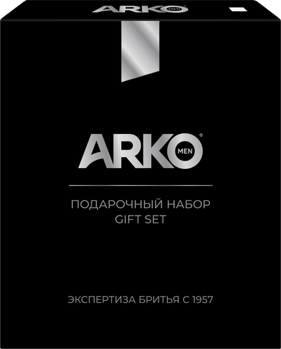 Набор подарочный ARKO Men Black, Гель для бритья, 200мл + Гель для душа, 260мл, вид