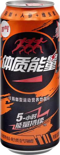 Напиток энергетический ZHONGWO Tizhi Nengliang, спортивный с макой, газированный, 0.5л, изображение
