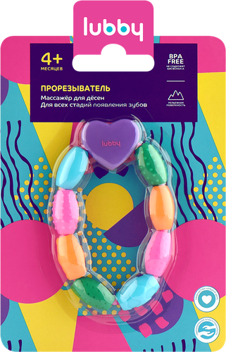 Прорезыватель LUBBY браслет, с 4 месяцев, Арт. 20468/216/18, фото