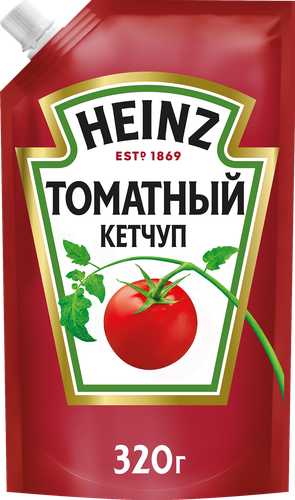 Кетчуп HEINZ Томатный, 320г, фото