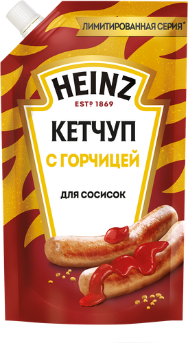Кетчуп HEINZ с горчицей, 320г, крупный план