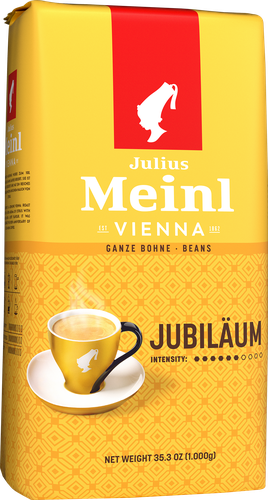 Кофе зерновой JULIUS MEINL Юбилейный натуральный жареный, 1кг, вид
