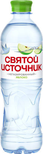 Вода СВЯТОЙ ИСТОЧНИК со вкусом яблока, негазированная, 0.5л, изображение