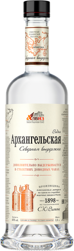 Водка АРХАНГЕЛЬСКАЯ Северная выдержка 40%, 1л, фото