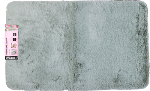 Коврик для ванной HOMECLUB Soft 50x80см, мемори форм, белый, Арт. JW-5, изображение