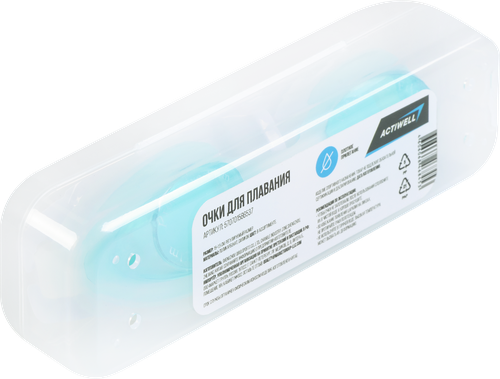 Очки для плавания ACTIWELL 15x1,5см, Арт. QR-20200130, изображение