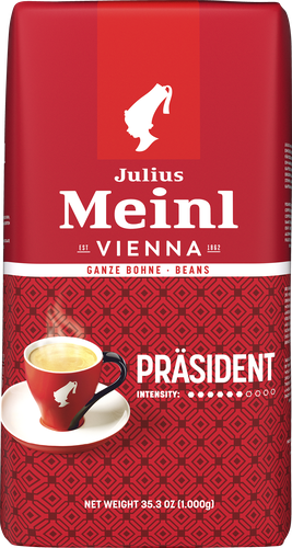 Кофе зерновой JULIUS MEINL Президент натуральный жареный, 1кг, детальное фото