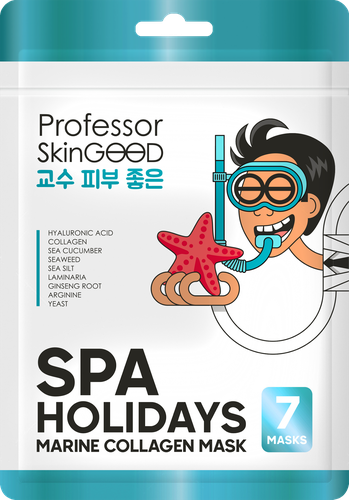 Маска для лица PROFESSOR SKINGOOD Морское СПА увлажняющая, 7шт, картинка