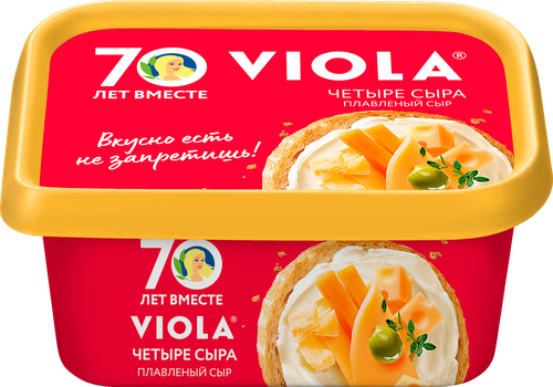 Сыр плавленый VIOLA Четыре сыра 50%, без змж, 400г, фотография