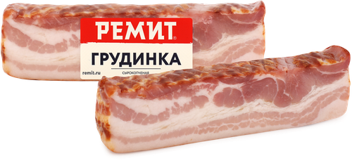 Грудинка сырокопченая РЕМИТ, 300г, фотография