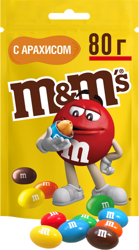 Драже M&M'S Арахис, 80г, фото