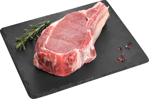 Говядина антрекотная часть, на кости ЛЕНТА FRESH, вид