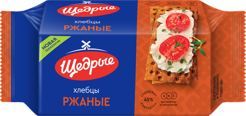 Хлебцы ржаные ЩЕДРЫЕ, 100г, изображение