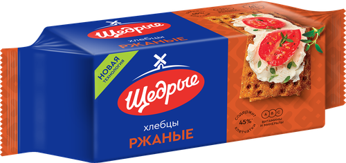 Хлебцы ржаные ЩЕДРЫЕ, 100г, картинка