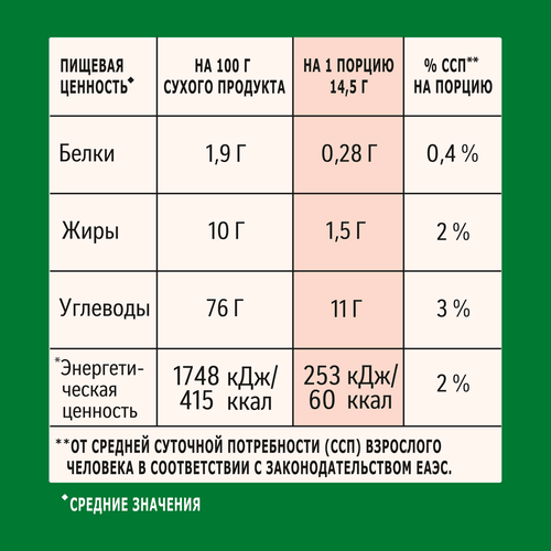 Напиток кофейный растворимый НЕСКАФЕ Крепкий 3в1, 14,5г, фото