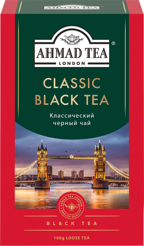 Чай черный AHMAD TEA Классический листовой, 100г, вид