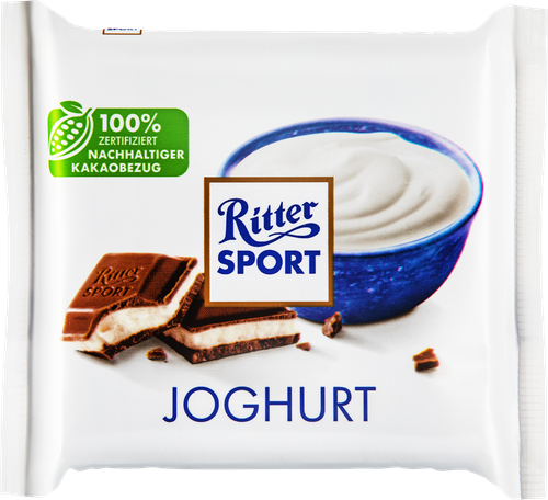 Шоколад молочный RITTER SPORT Йогурт, 100г, изображение