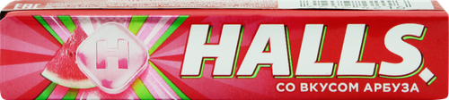 Карамель леденцовая HALLS со вкусом арбуза, 25г, вид
