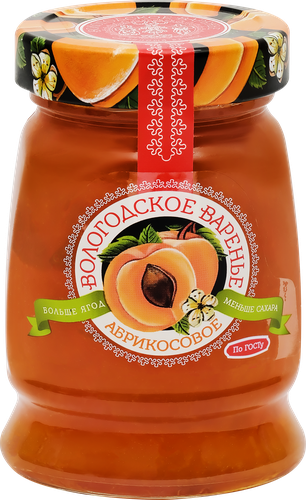 Варенье ВОЛОГОДСКОЕ ВАРЕНЬЕ Абрикосовое, 370г, изображение