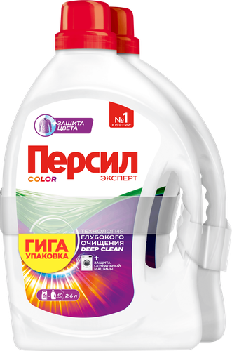 Гель для стирки ПЕРСИЛ Color, 2x2.6л, 5,2л, фотография