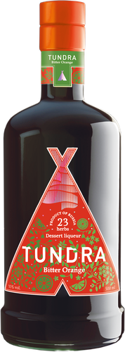 Ликер TUNDRA BITTER ORANGE десертный 35%, 0.5л, фото