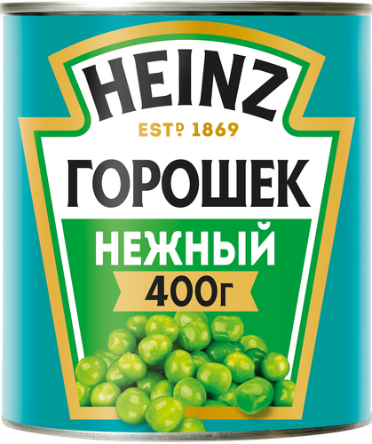 Горошек зеленый HEINZ Нежный, из мозговых сортов, 400г, детальное фото