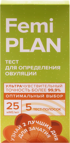 Тест для определения овуляции FEMiPLAN, 5шт, фотография