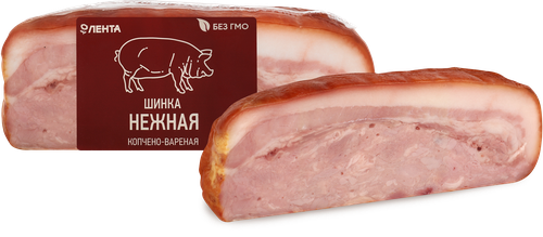 Шинка варено-копченая ЛЕНТА, 300г, изображение