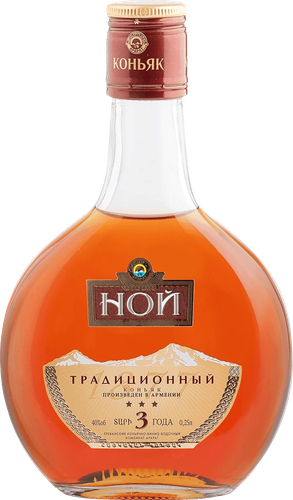 Коньяк НОЙ Традиционный ординарный 3 года 40%, 0.25л, вид