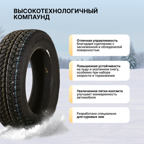 Шина зимняя VIATTI Bosco Nordico 215/65R16 98T, крупный план