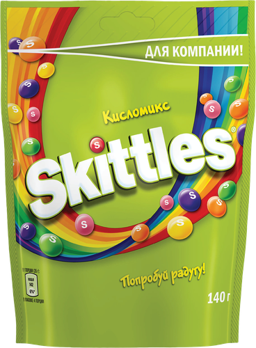 Драже SKITTLES Кисломикс, 140г, вид