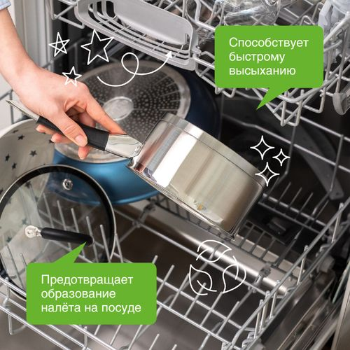 Ополаскиватель для посудомоечной машины SYNERGETIC, 0.75л, крупный план