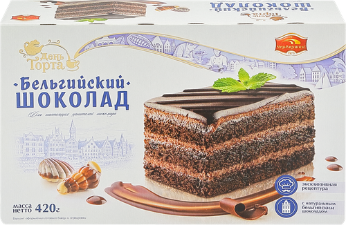 Торт ЧЕРЕМУШКИ Бельгийский шоколад, 420г, картинка