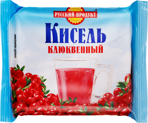 Кисель брикетированный РУССКИЙ ПРОДУКТ Клюквенный, 190г, картинка