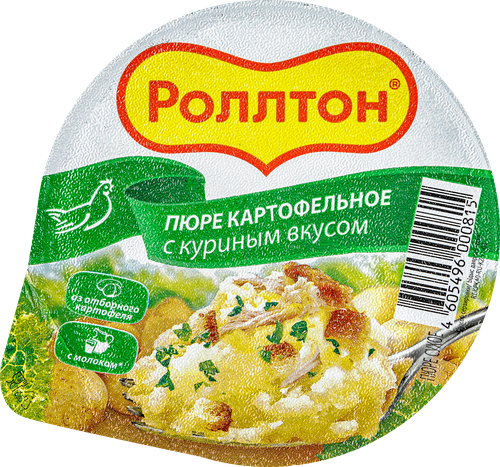 Пюре картофельное РОЛЛТОН с куриным вкусом, 40г, фото