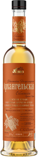 Настойка АРХАНГЕЛЬСКАЯ Облепиха ручного сбора полусладкая 30%, 0.5л, картинка
