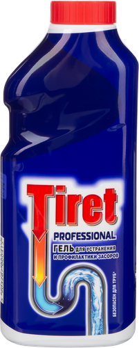 Средство для чистки труб TIRET Professional, 500мл, крупный план