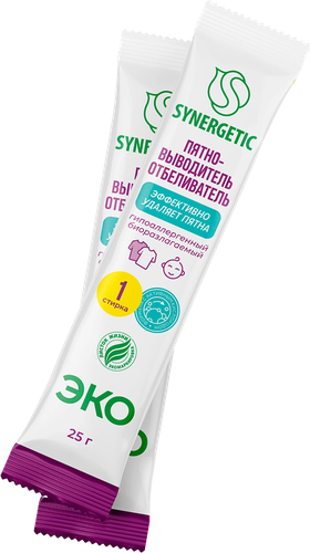 Пятновыводитель-отбеливатель Synergetic с активным кислородом биоразлагаемый, 250г, вид
